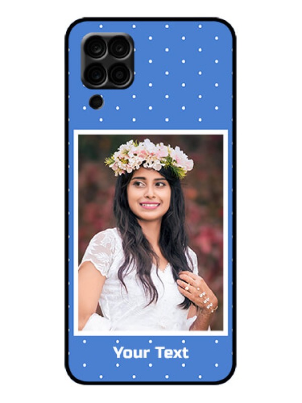 Custom Galaxy A12 Custom Metal Phone Case - Polka Dots Design
