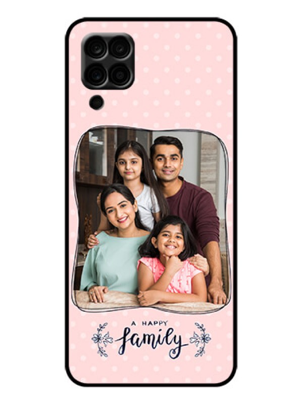 Custom Galaxy A12 Custom Metal Phone Case - Family With Dots Design