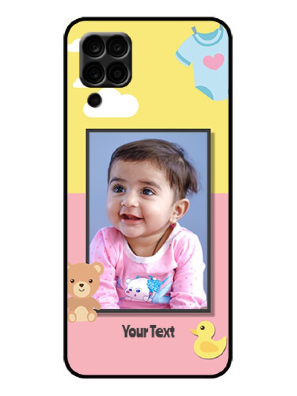 Custom Galaxy A12 Custom Metal Phone Case - Kids 2 Color Design