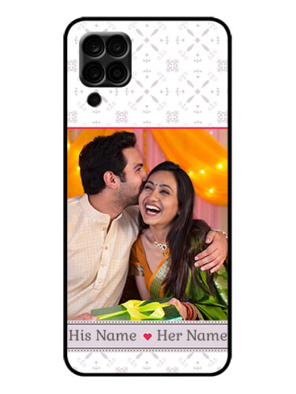 Custom Galaxy A12 Custom Metal Phone Case - With Photo And Ethnic Design