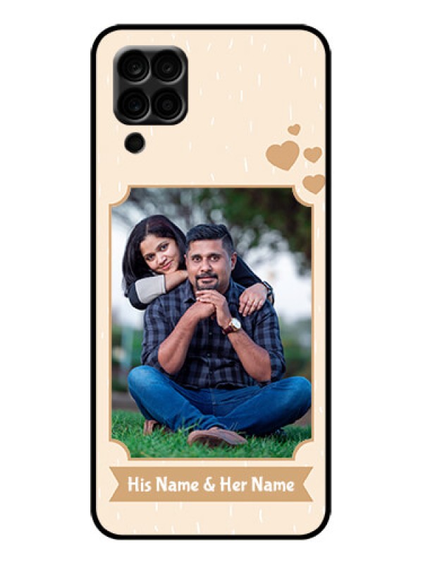 Custom Galaxy A12 Custom Metal Phone Case - With Confetti Love Design