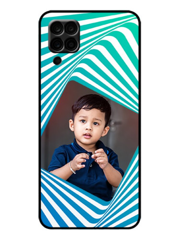 Custom Galaxy A12 Custom Metal Phone Case - Abstract Spiral Design