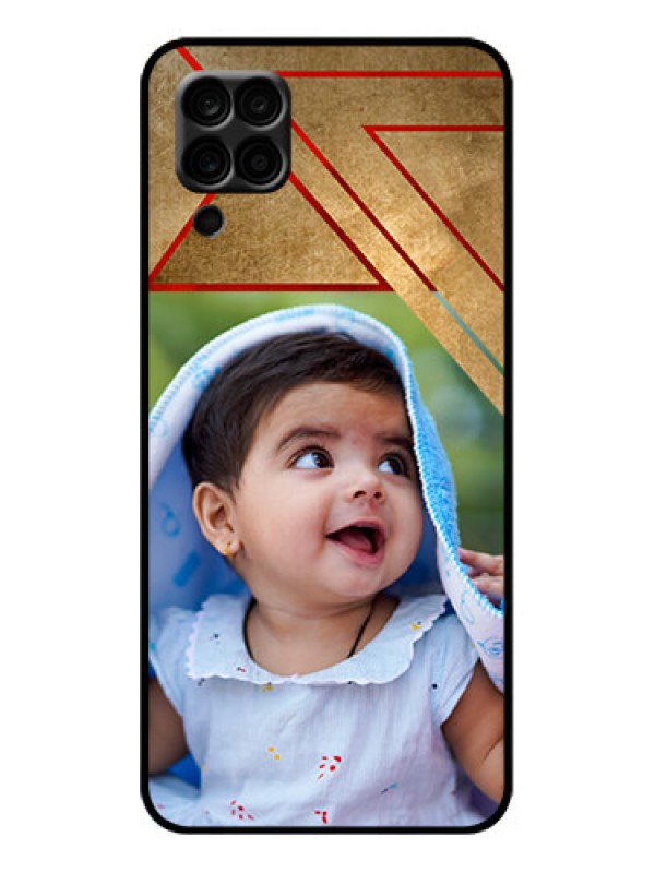 Custom Galaxy A12 Custom Metal Phone Case - Gradient Abstract Texture Design