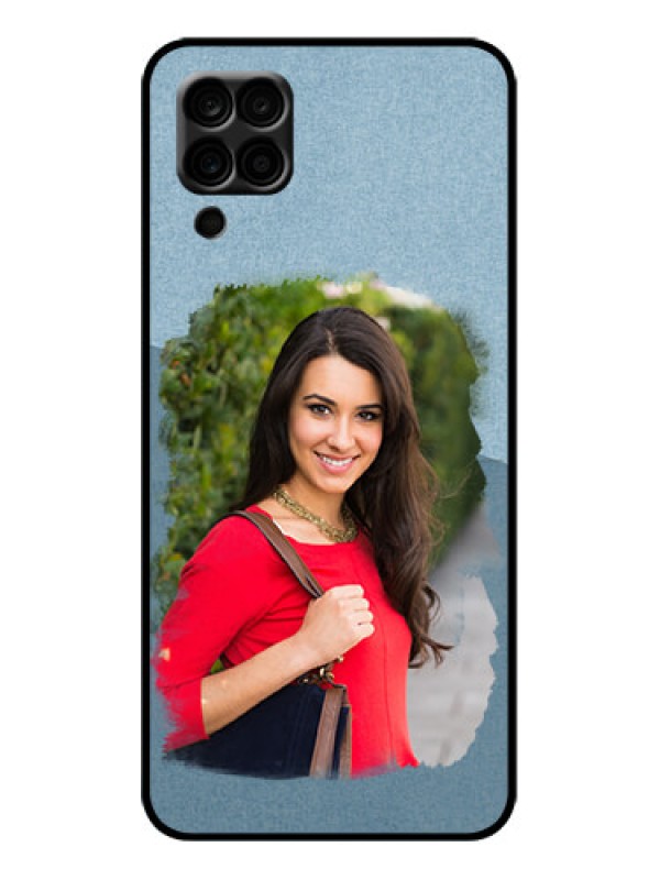 Custom Galaxy A12 Custom Metal Phone Case - Grunge Line Art Design