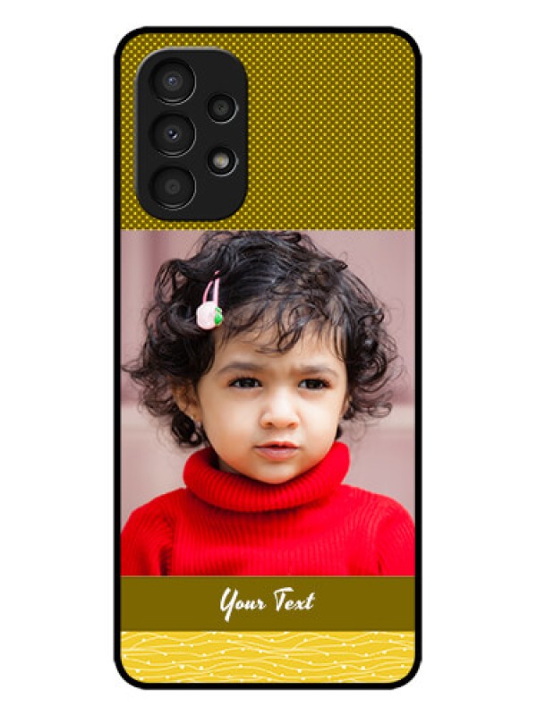 Custom Galaxy A13 Custom Metal Phone CaseSimple Green Color Design