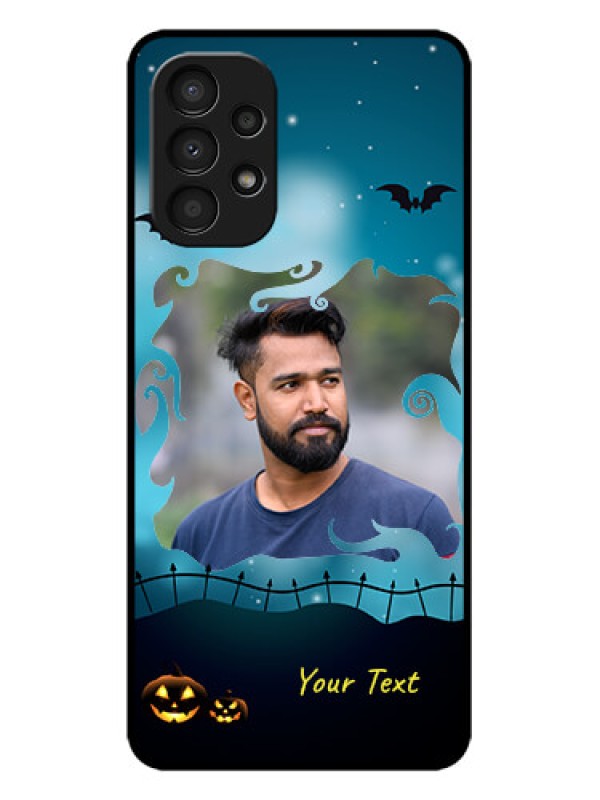 Custom Galaxy A13 Custom Metal Phone CaseHalloween Frame Design