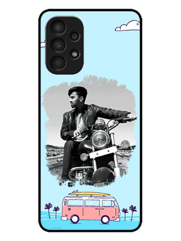 Custom Galaxy A13 Custom Metal Phone CaseTravel and Adventure Design