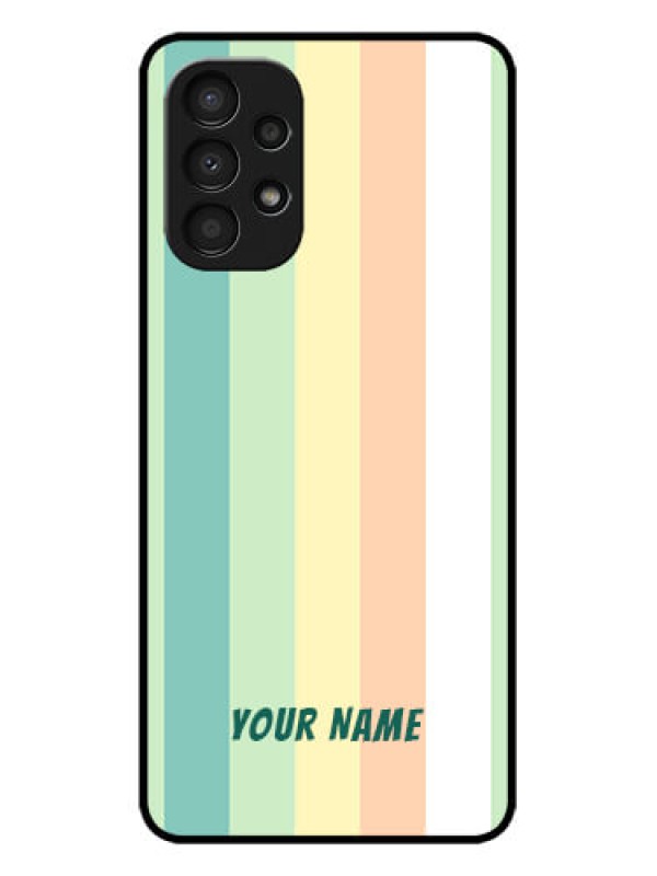 Custom Galaxy A13 Custom Metal Phone CaseMulti - Colour Stripes Design