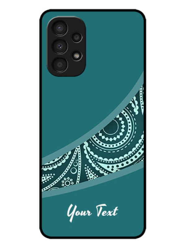 Custom Galaxy A13 Custom Metal Phone CaseSemi Visible Floral Design