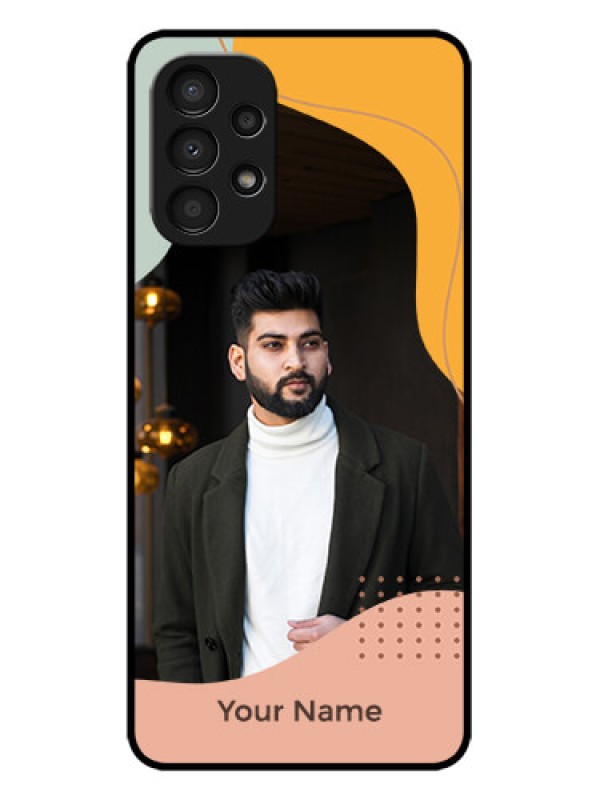 Custom Galaxy A13 Custom Metal Phone CaseTri - Coloured Overlay Design