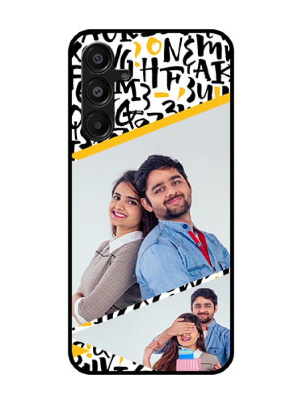 Custom Samsung Galaxy A16 5G Custom Metal Phone Case - Letters Pattern Design