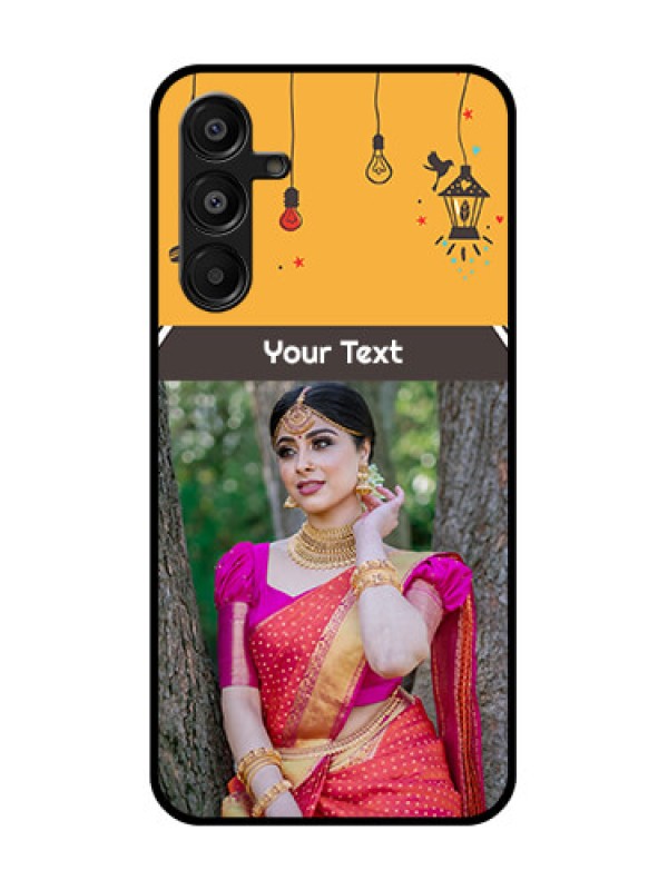 Custom Samsung Galaxy A16 5G Custom Metal Phone Case - With Family Picture And Icons