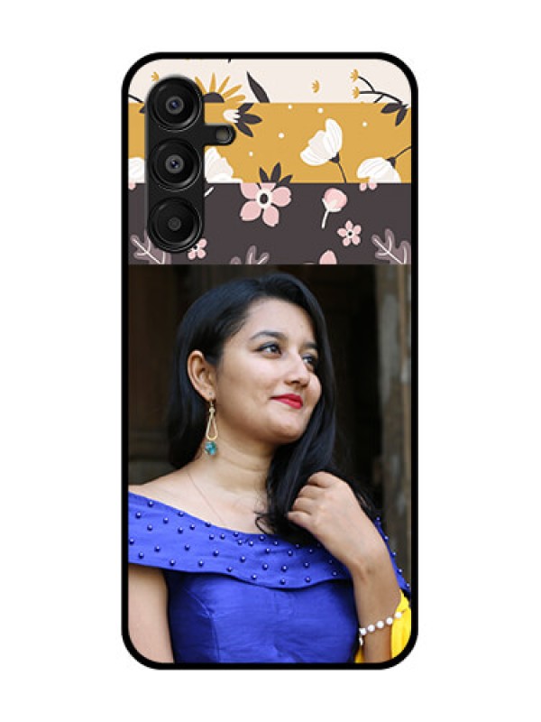Custom Samsung Galaxy A16 5G Custom Metal Phone Case - Stylish Floral Design