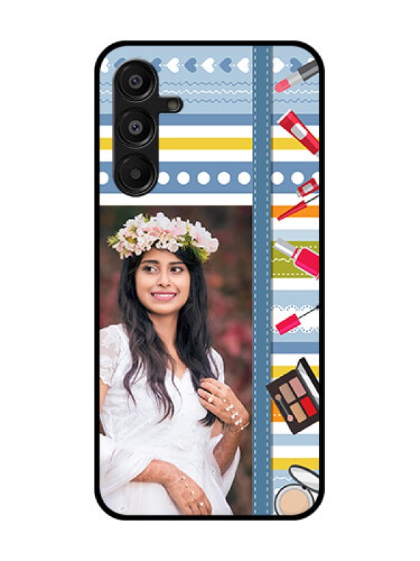 Custom Samsung Galaxy A16 5G Custom Metal Phone Case - Makeup Icons Design
