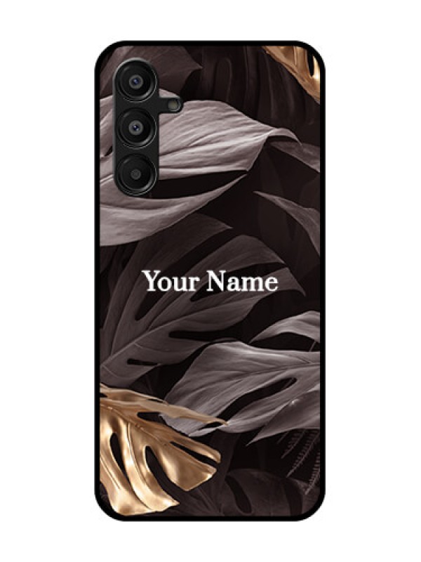 Custom Samsung Galaxy A16 5G Custom Metal Phone Case - Wild Leaves Digital Paint Design