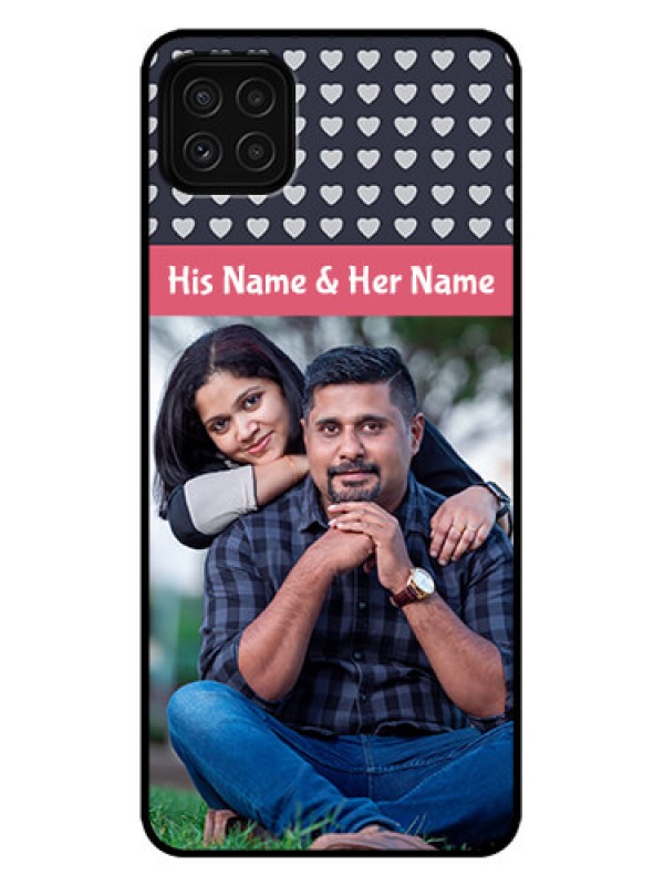 Custom Galaxy A22 5G Custom Metal Phone Case - Love Symbols Design