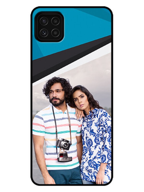 Custom Galaxy A22 5G Custom Metal Phone Case - Simple Pattern Photo Upload Design