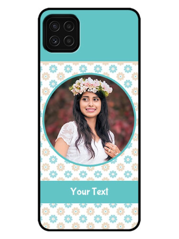 Custom Galaxy A22 5G Custom Metal Phone Case - Beautiful Flowers Design