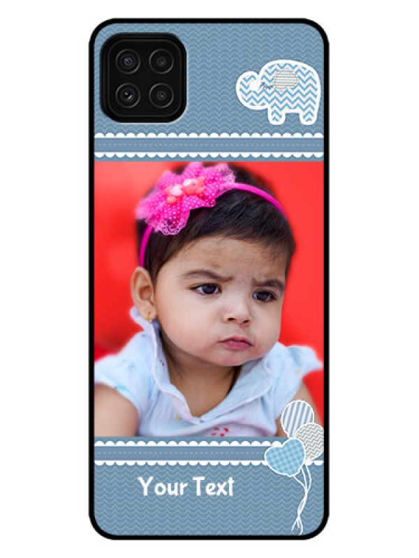 Custom Galaxy A22 5G Custom Metal Phone Case - With Kids Pattern Design