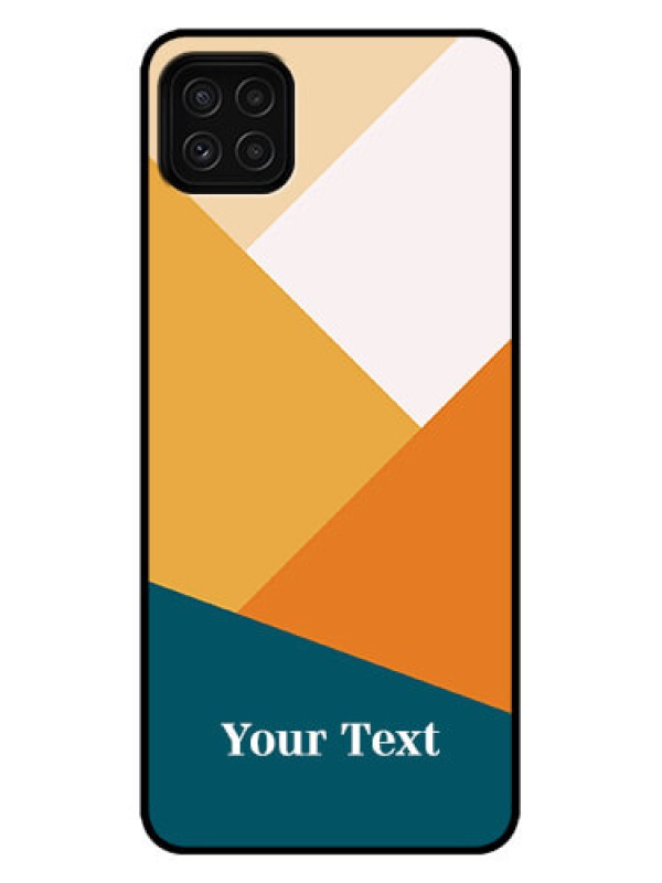Custom Galaxy A22 5G Custom Metal Phone Case - Stacked Multi - Colour Design