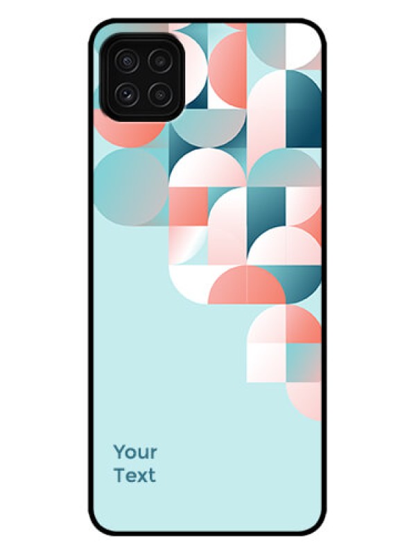 Custom Galaxy A22 5G Custom Metal Phone Case - Stylish Semi - Circle Pattern Design