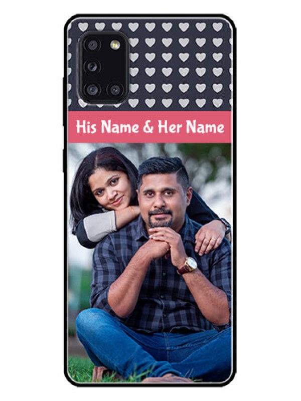 Custom Galaxy A31 Custom Metal Phone CaseLove Symbols Design