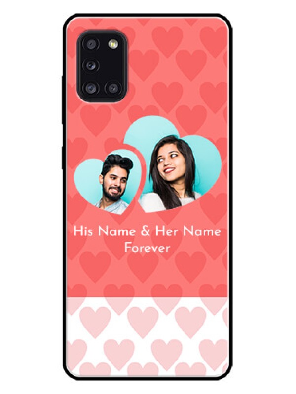 Custom Galaxy A31 Custom Metal Phone CaseCouple Pic Upload Design