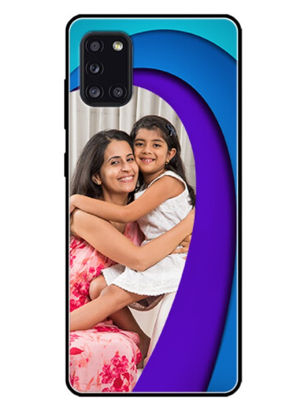 Custom Galaxy A31 Custom Metal Phone CaseSimple Pattern Design