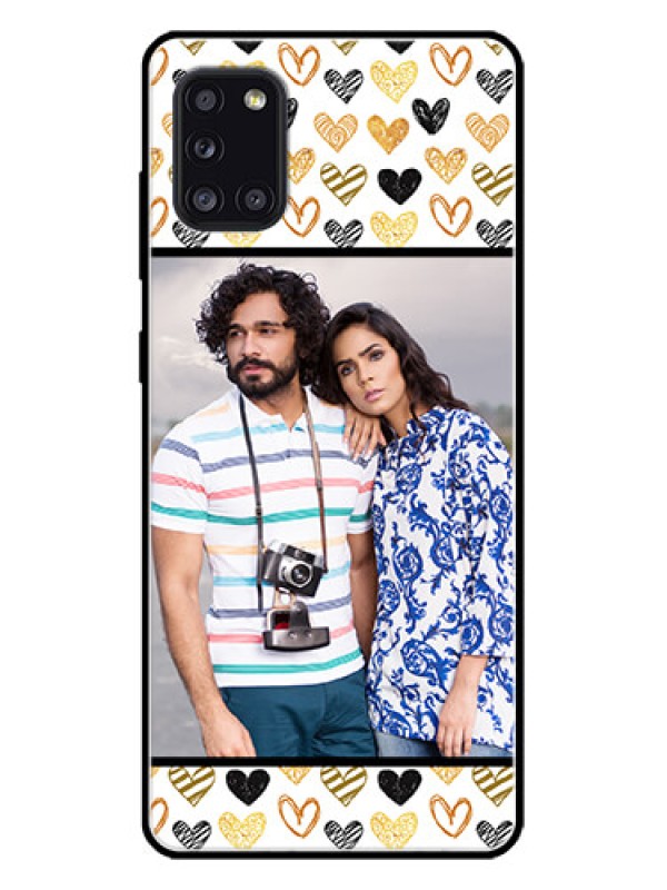 Custom Galaxy A31 Custom Metal Phone CaseLove Symbol Design