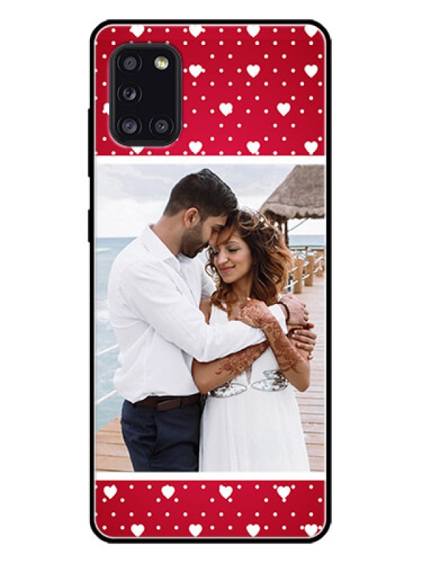 Custom Galaxy A31 Custom Metal Phone CaseHearts Mobile Case Design