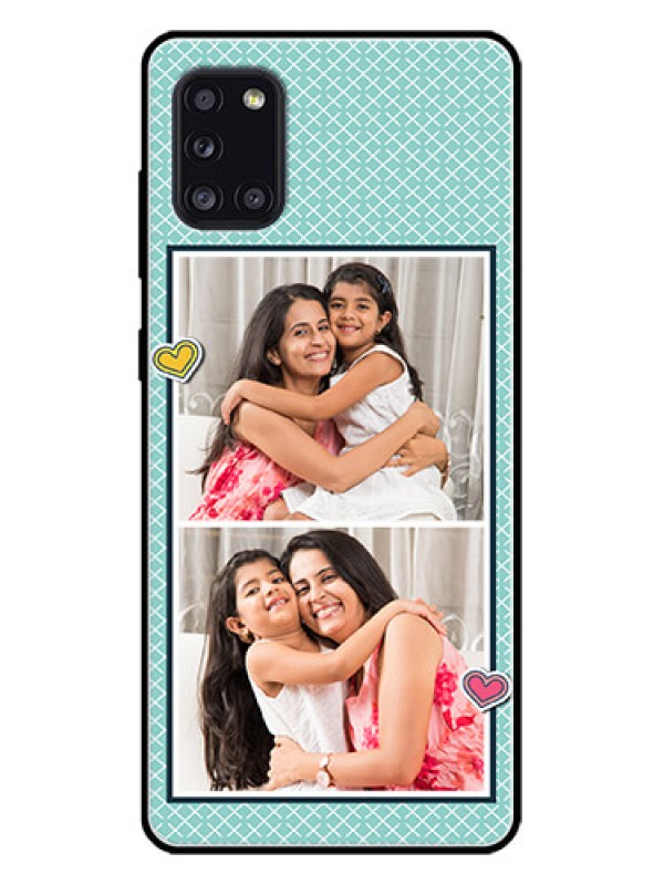Custom Galaxy A31 Custom Metal Phone Case2 Image Holder With Pattern Design
