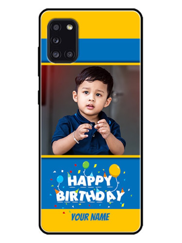 Custom Galaxy A31 Custom Metal Phone CaseBirthday Wishes Design