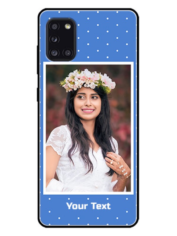 Custom Galaxy A31 Custom Metal Phone CasePolka Dots Design