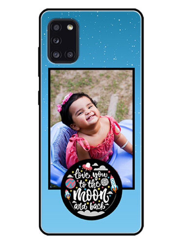 Custom Galaxy A31 Custom Metal Phone CaseWave Pattern Colorful Design