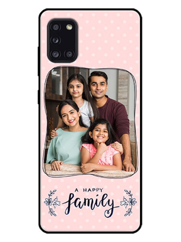 Custom Galaxy A31 Custom Metal Phone CaseFamily With Dots Design