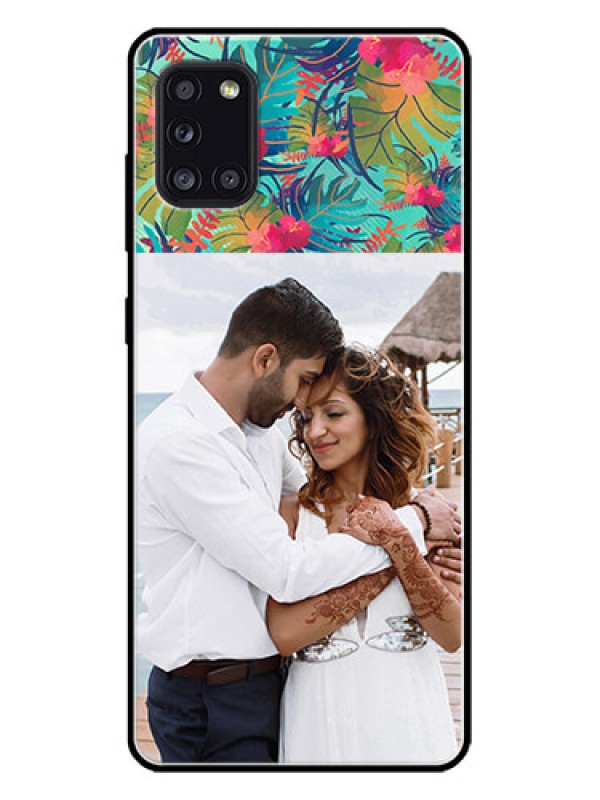 Custom Galaxy A31 Custom Metal Phone CaseWatercolor Floral Design