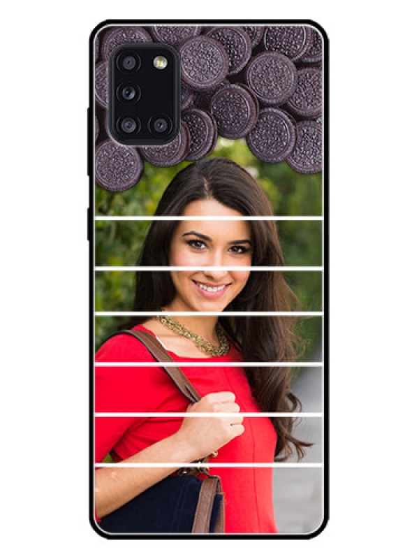 Custom Galaxy A31 Custom Metal Phone CaseWith Oreo Biscuit Design