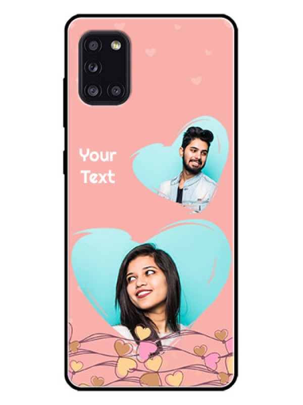 Custom Galaxy A31 Custom Metal Phone CaseLove Doodle Design