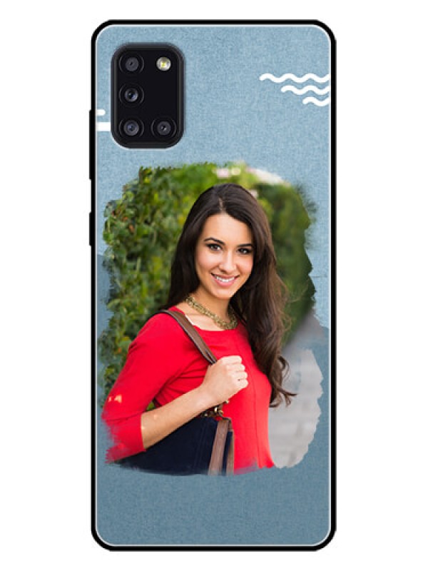 Custom Galaxy A31 Custom Metal Phone CaseGrunge Line Art Design
