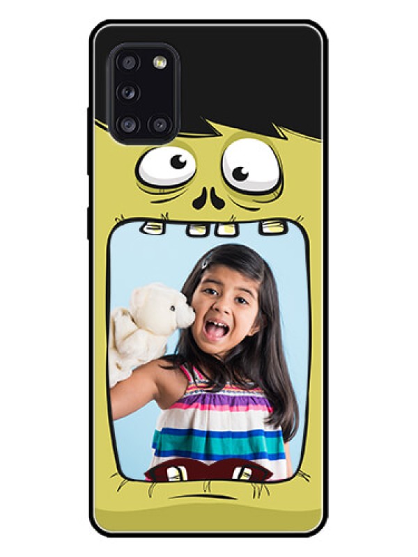 Custom Galaxy A31 Custom Metal Phone CaseCartoon Monster Back Case Design