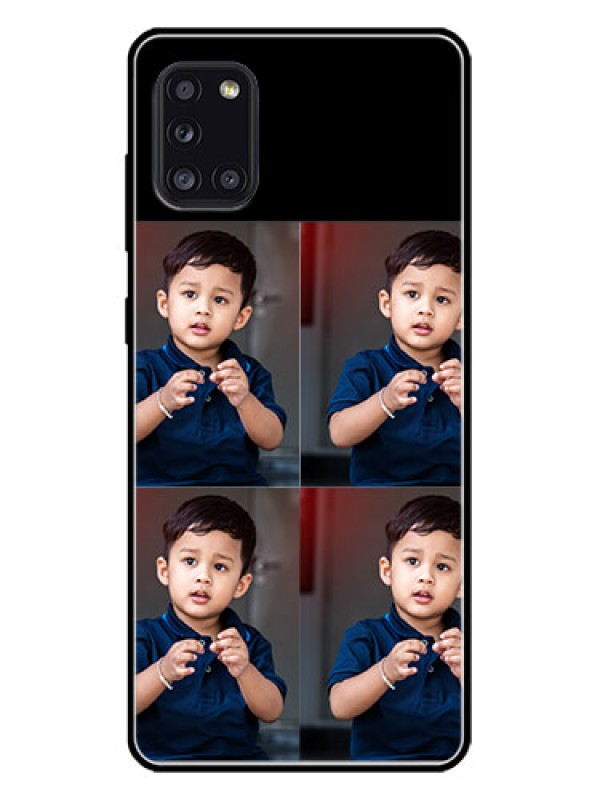 Custom Galaxy A31 Custom Metal Phone Case4 Image Holder Design