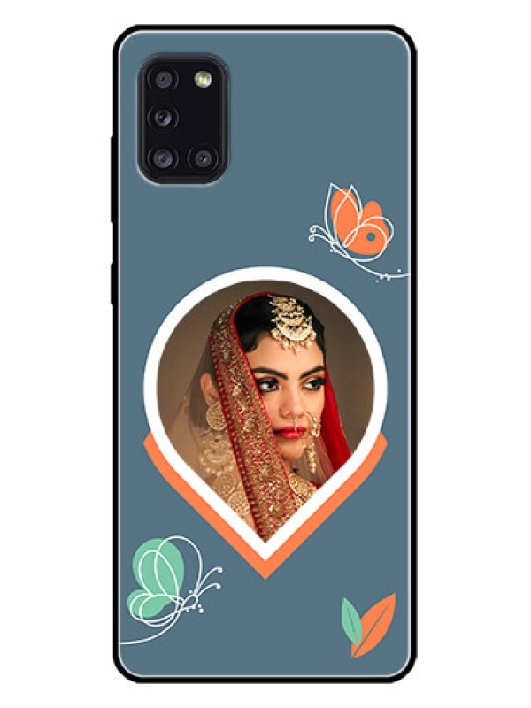 Custom Galaxy A31 Custom Metal Phone CaseDroplet Butterflies Design