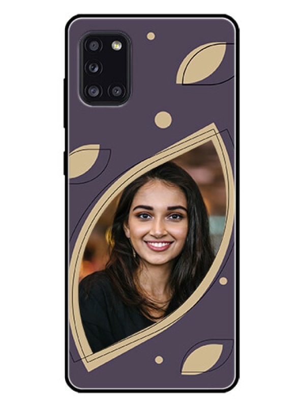Custom Galaxy A31 Custom Metal Phone CaseFalling Leaf Design