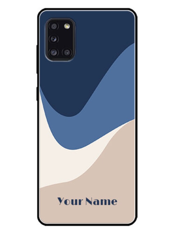 Custom Galaxy A31 Custom Metal Phone CaseAbstract Drip Art Design