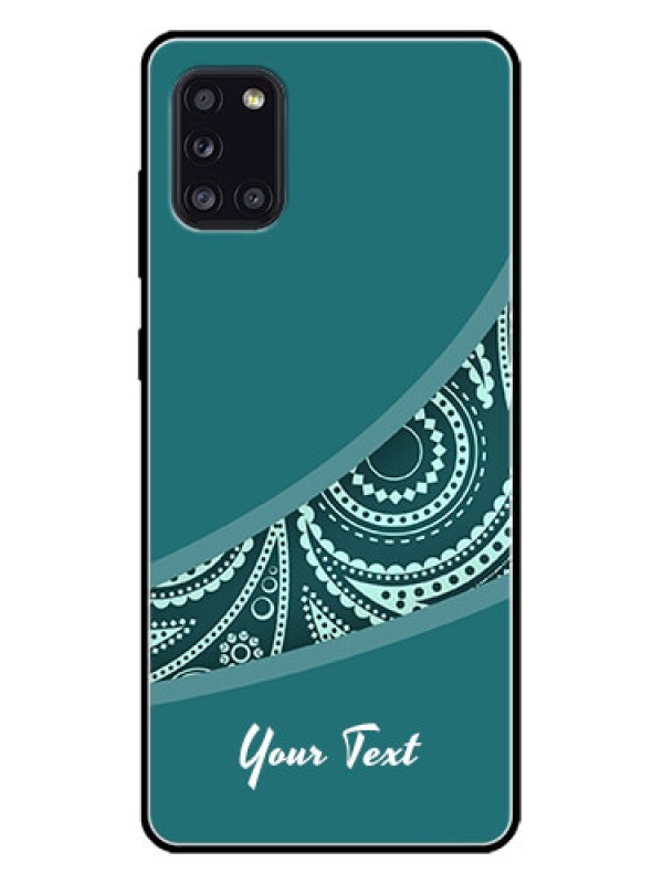 Custom Galaxy A31 Custom Metal Phone CaseSemi Visible Floral Design