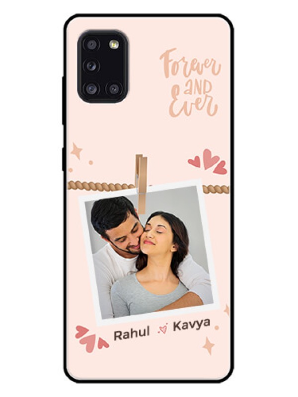 Custom Galaxy A31 Custom Metal Phone CaseForever And Ever Love Design