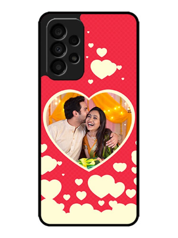 Custom Galaxy A33 5G Custom Metal Phone CaseLove Symbols Phone Cover Design