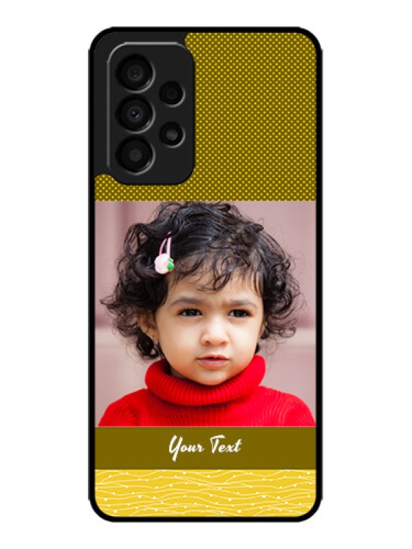 Custom Galaxy A33 5G Custom Metal Phone CaseSimple Green Color Design