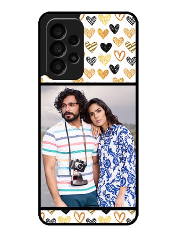 Custom Galaxy A33 5G Custom Metal Phone CaseLove Symbol Design