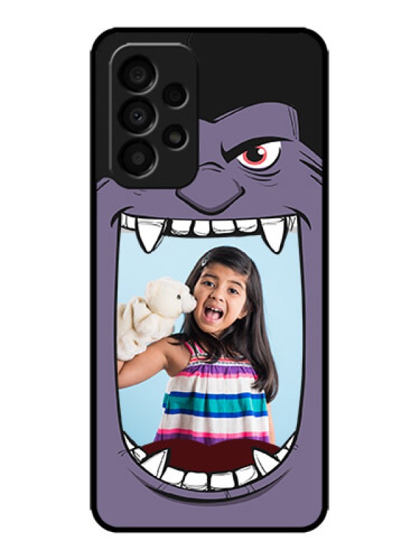 Custom Galaxy A33 5G Custom Metal Phone CaseAngry Monster Design